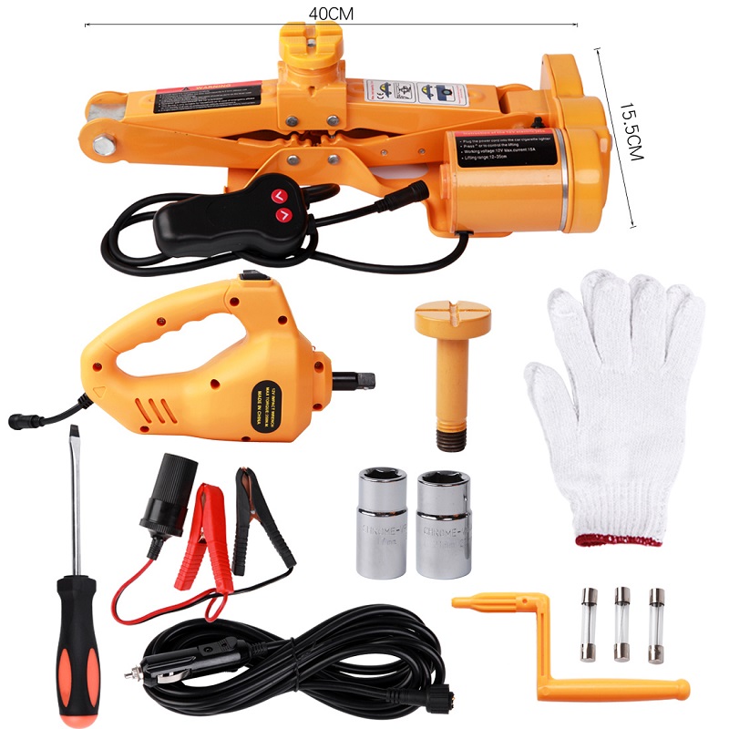 2T 12V Electric Scissor Jack Kit